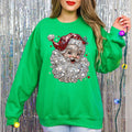 Faux Rhinestone Santa - Adult & Kids T-Shirts, Sweatshirts & Hoodies apparel design preview 1