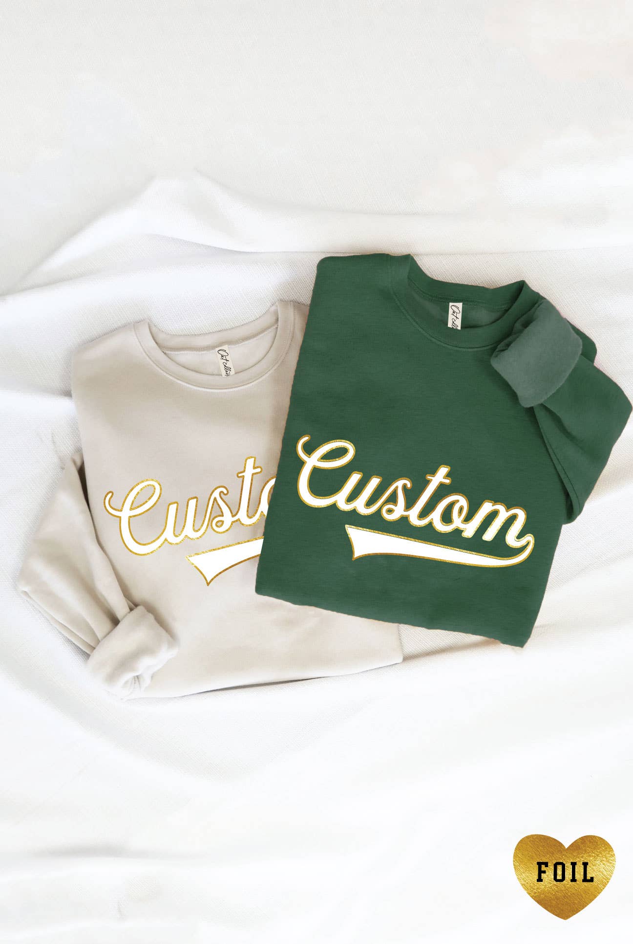 Custom Varsity Foil Graphic - Adult & Kids T-Shirts, Sweatshirts & Hoodies apparel design preview 1