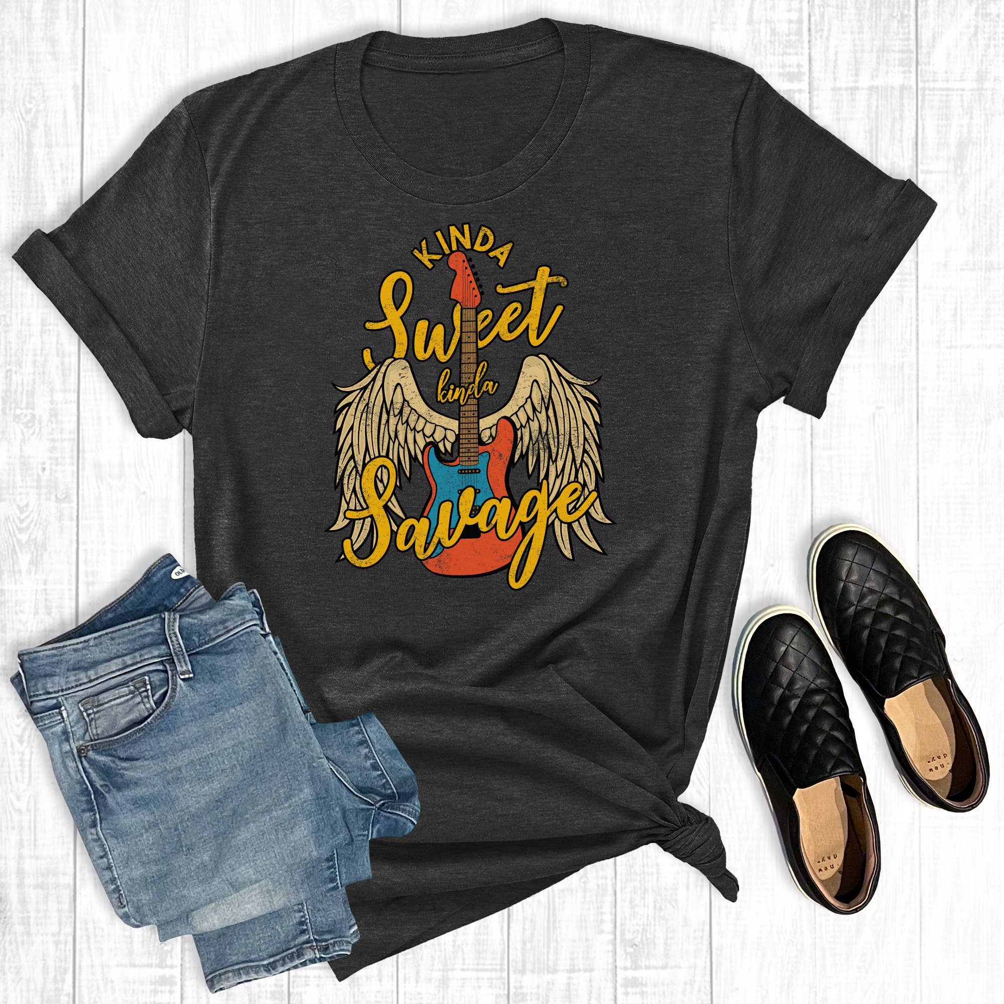 Kinda Sweet Savage - Adult & Kids T-Shirts, Sweatshirts & Hoodies apparel design preview 1