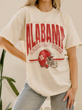 Bama Crimson Tide Established Helmet Off White - Adult & Kids T-Shirts, Sweatshirts & Hoodies apparel design preview 1