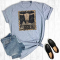 Western Leopard Longhorn Graphic - Adult & Kids T-Shirts, Sweatshirts & Hoodies apparel design preview 1