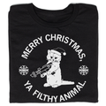 Merry Christmas Ya Filthy Animal - Adult & Kids T-Shirts, Sweatshirts & Hoodies apparel design preview 1
