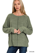 .1230 Ribbed Center Seam Dolman Sleeve Top SI-27078 - Adult & Kids T-Shirts, Sweatshirts & Hoodies apparel design preview 1