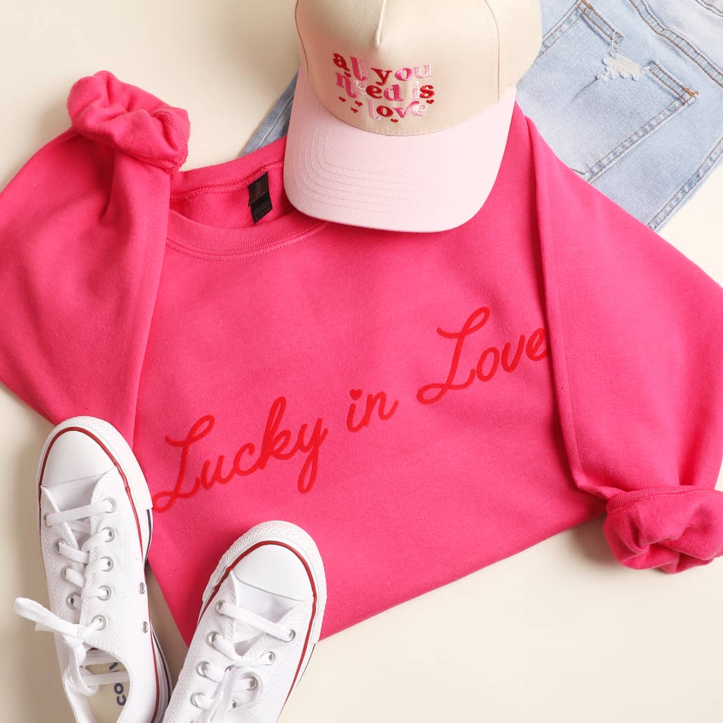 Lucky in Love Soft Flock Heavyweight - Adult & Kids T-Shirts, Sweatshirts & Hoodies apparel design preview 1