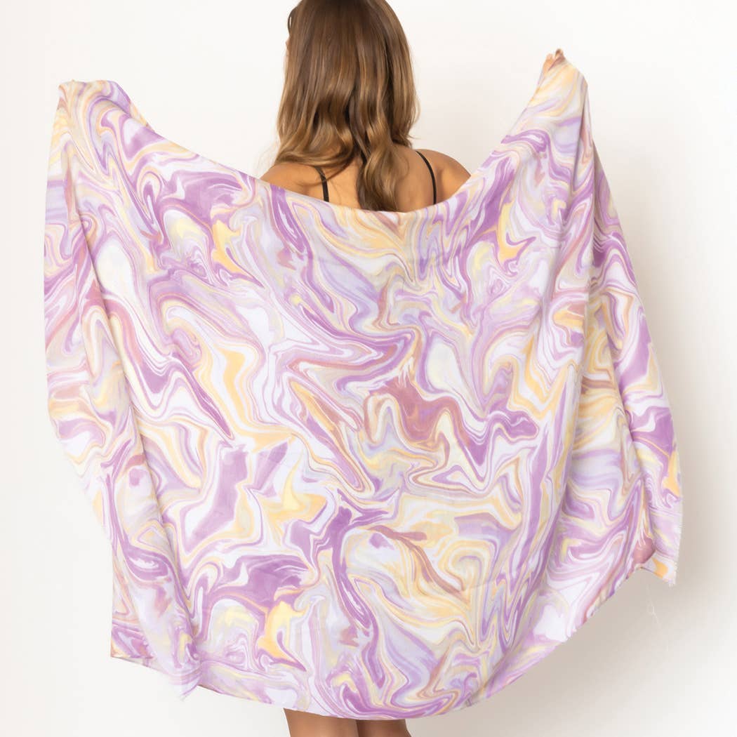 Watercolor Swirl Print Scarf - Adult & Kids T-Shirts, Sweatshirts & Hoodies apparel design preview 1