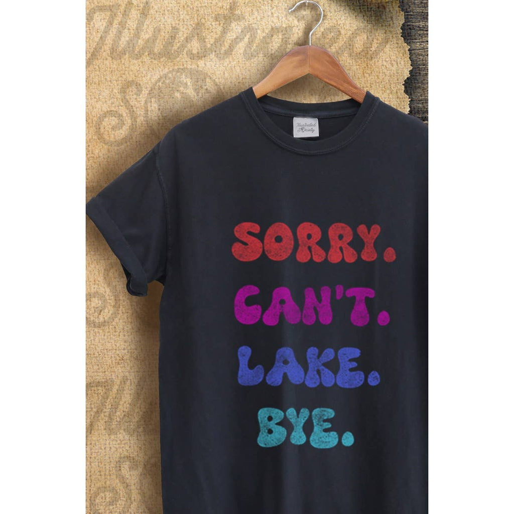 Sorry Cant Lake Bye Vintage Graphic - Adult & Kids T-Shirts, Sweatshirts & Hoodies apparel design preview 1