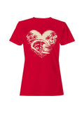 Surfer Paradise in Heart Wave Women's - Adult & Kids T-Shirts, Sweatshirts & Hoodies apparel design preview 1