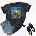Western Outlaw Country Mineral Wash Graphic - Adult & Kids T-Shirts, Sweatshirts & Hoodies apparel design preview 1