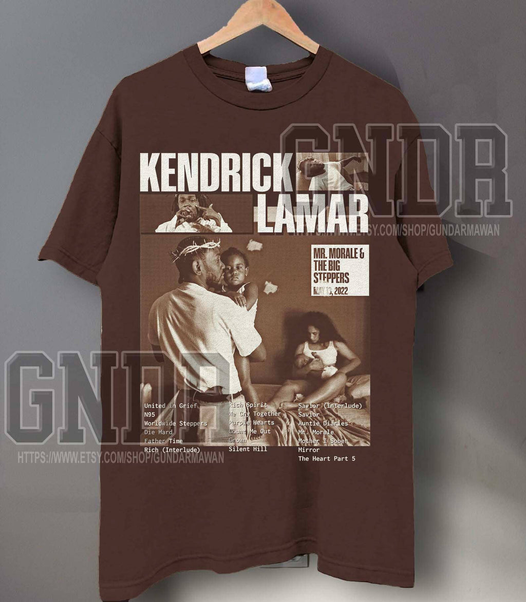 Kendrick Lamar Vintage 90s Hip Hop Mr. Morale More - Adult & Kids T-Shirts, Sweatshirts & Hoodies apparel design preview 1
