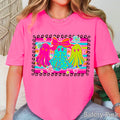 Preppy Neon Ghost Halloween 2025 Graphic Gildan - Adult & Kids T-Shirts, Sweatshirts & Hoodies apparel design preview 1