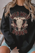 Wild West Rodeo Cowboys Graphic Brushed - Adult & Kids T-Shirts, Sweatshirts & Hoodies apparel design preview 1