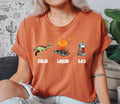 Solid Liquid Gas Dinosaurs Funny Science Wh - Adult & Kids T-Shirts, Sweatshirts & Hoodies apparel design preview 1