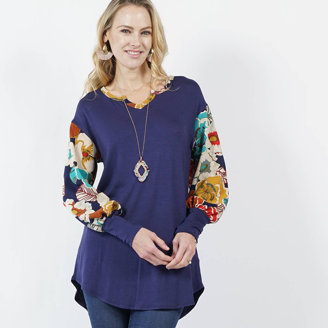 ..SI-11196 Notch Neck Bishop Sleeve Curved Hem Back - Adult & Kids T-Shirts, Sweatshirts & Hoodies apparel design preview 1