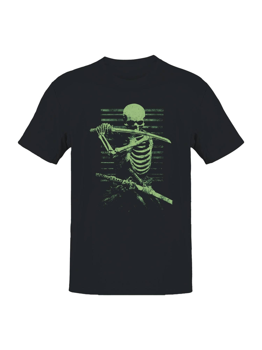 Samurai Skeleton with Katana Men's - Adult & Kids T-Shirts, Sweatshirts & Hoodies apparel design preview 1