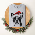 Boston Terrier, Santa, Dog, Christmas, Lover Pet - Adult & Kids T-Shirts, Sweatshirts & Hoodies apparel design preview 1