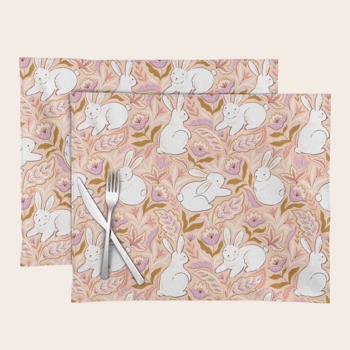 Funny bunny print Placemat Gallery Image 1 - Adult & Kids T-Shirts, Sweatshirts & Hoodies apparel design preview 1