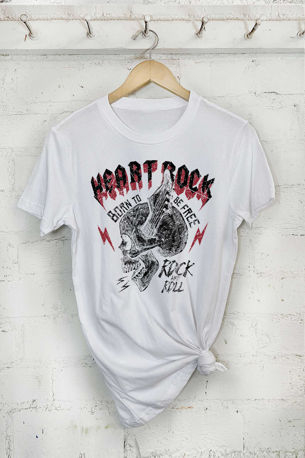 Heart Rock Born To Be Free - Adult & Kids T-Shirts, Sweatshirts & Hoodies apparel design preview 1