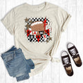 Custom Checkered Football Gameday Graphic - Adult & Kids T-Shirts, Sweatshirts & Hoodies apparel design preview 1