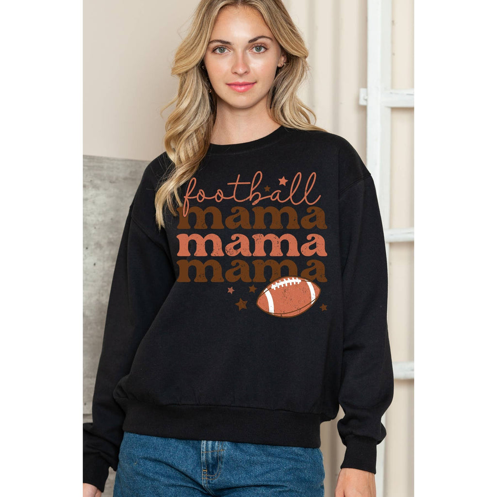 Football Mama Crewneck - Adult & Kids T-Shirts, Sweatshirts & Hoodies apparel design preview 1