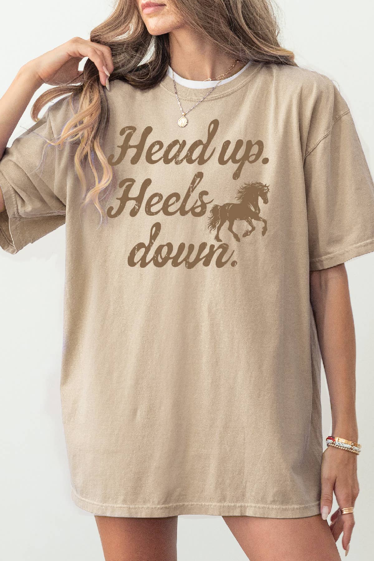 Women Western Graphic Print Oversize Loose Fit Top - Adult & Kids T-Shirts, Sweatshirts & Hoodies apparel design preview 1