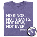 No Kings Tyrants Chris Kluwe Purple - Adult & Kids T-Shirts, Sweatshirts & Hoodies apparel design preview 1