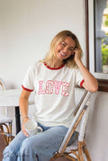 Love with Pattern Ringer Graphic - Adult & Kids T-Shirts, Sweatshirts & Hoodies apparel design preview 1
