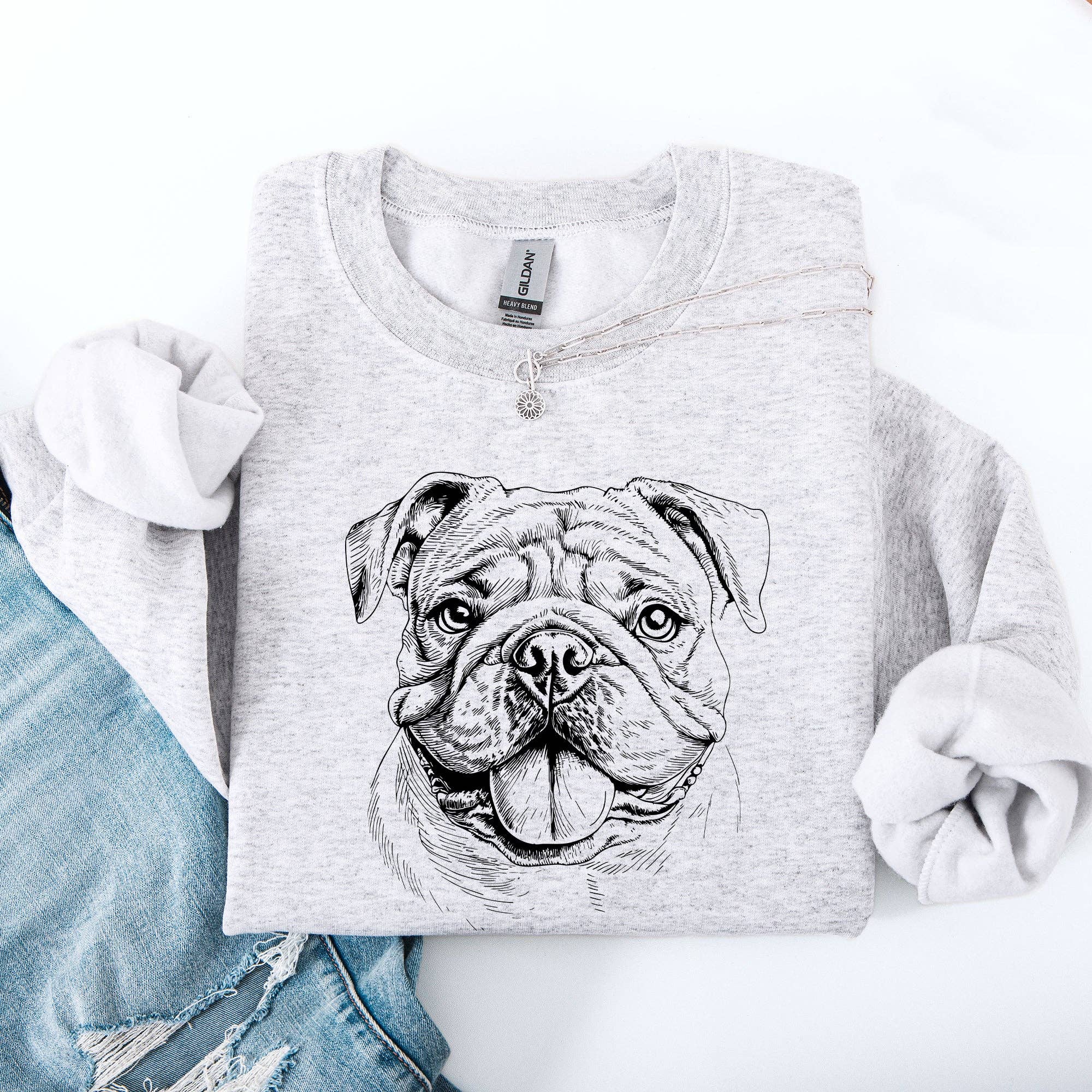 English Bulldog, Pet, Dog Breed - Adult & Kids T-Shirts, Sweatshirts & Hoodies apparel design preview 1