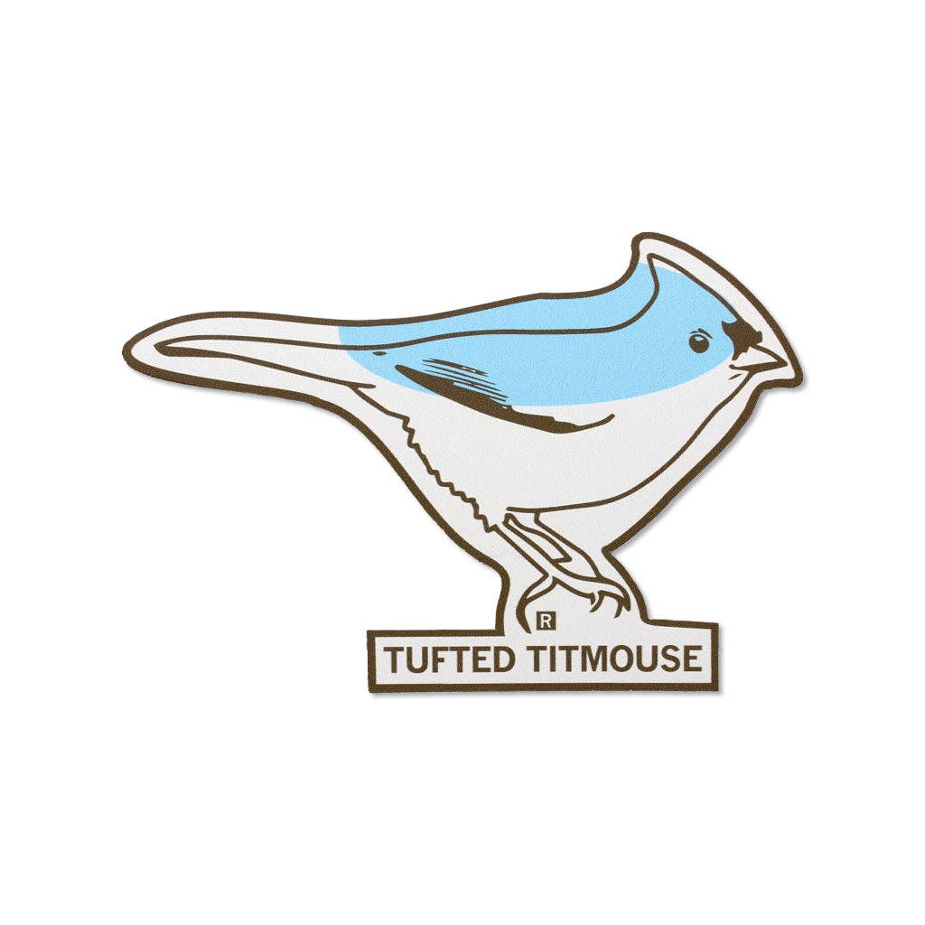 Tufted Titmouse Die-Cut Sticker - Adult & Kids T-Shirts, Sweatshirts & Hoodies apparel design preview 1