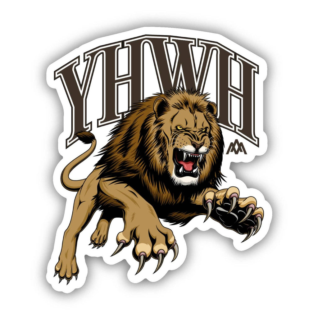 'Yhwh' Lion Sticker - Adult & Kids T-Shirts, Sweatshirts & Hoodies apparel design preview 1
