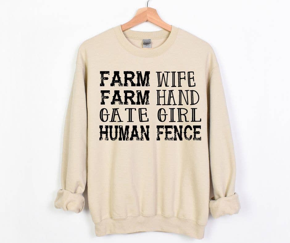 Farm Wife, Hand - Adult & Kids T-Shirts, Sweatshirts & Hoodies apparel design preview 1