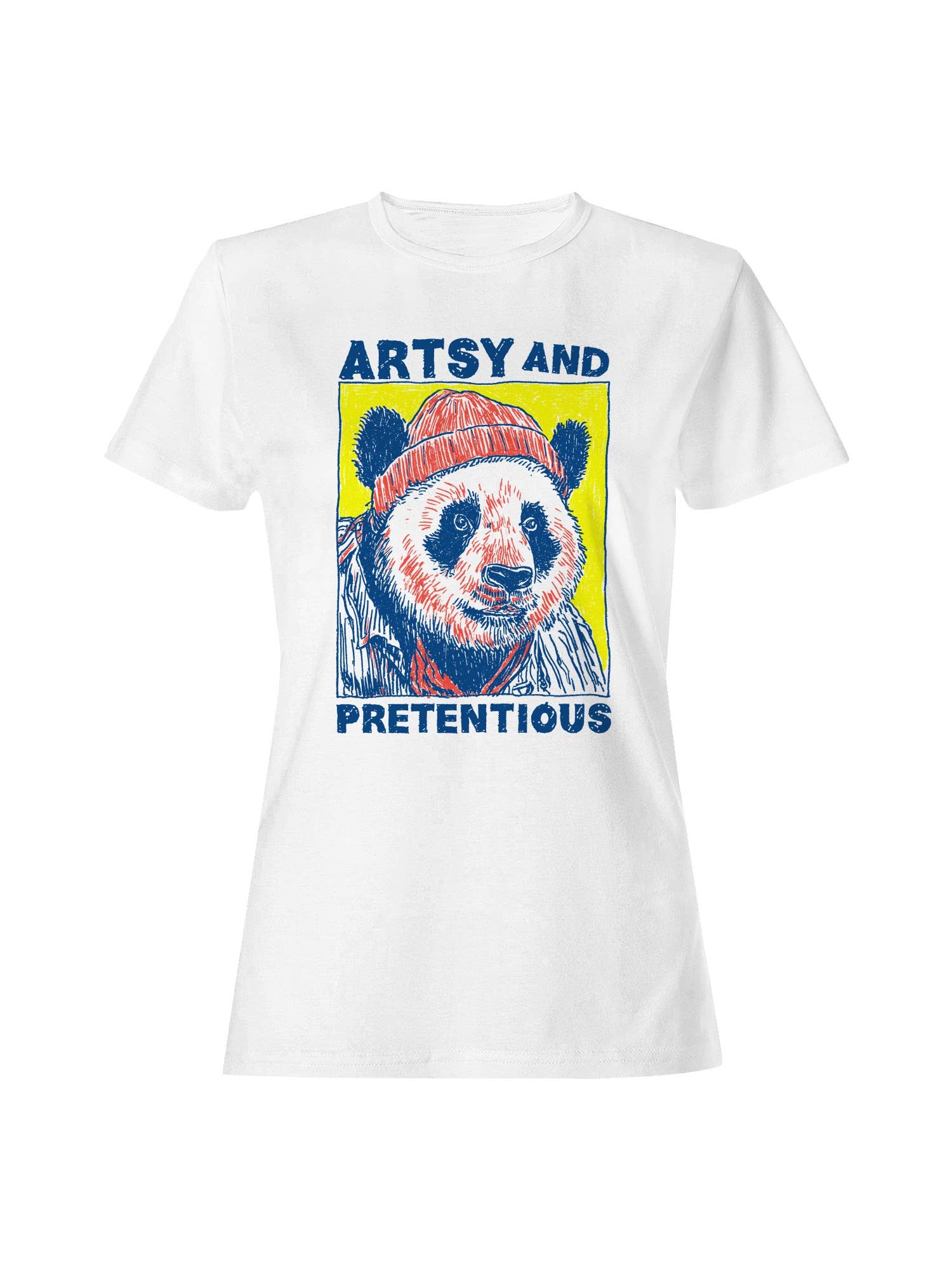 Artsy and Pretentious Bear Design Women's - Adult & Kids T-Shirts, Sweatshirts & Hoodies apparel design preview 1