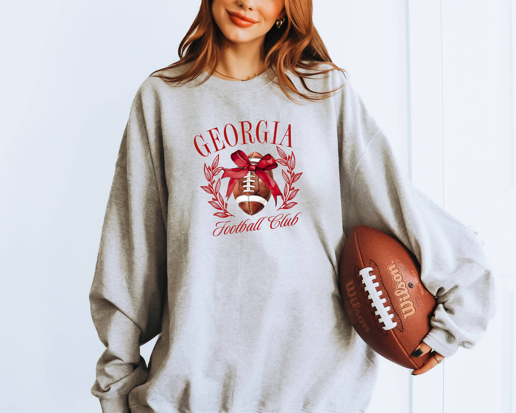 Bow Georgia Coquette, Game Day - Adult & Kids T-Shirts, Sweatshirts & Hoodies apparel design preview 1