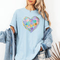Painted Heart, Pastels, Easter, Bunny, Jesus, Rabbit - Adult & Kids T-Shirts, Sweatshirts & Hoodies apparel design preview 1