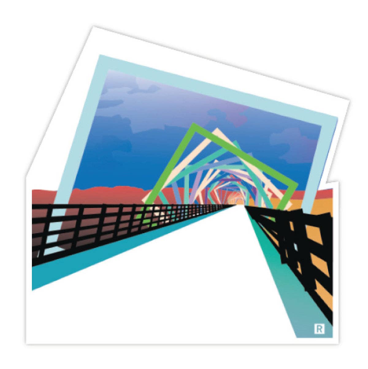 High Trestle Trail Die-Cut Sticker - Adult & Kids T-Shirts, Sweatshirts & Hoodies apparel design preview 1
