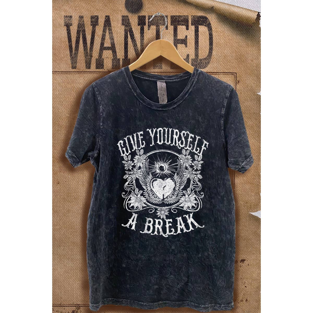 Give Yourself A Break Vintage Mineral Wash Graphic - Adult & Kids T-Shirts, Sweatshirts & Hoodies apparel design preview 1