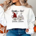 Nice or Naughty Gnome Christmas Holiday - Adult & Kids T-Shirts, Sweatshirts & Hoodies apparel design preview 1