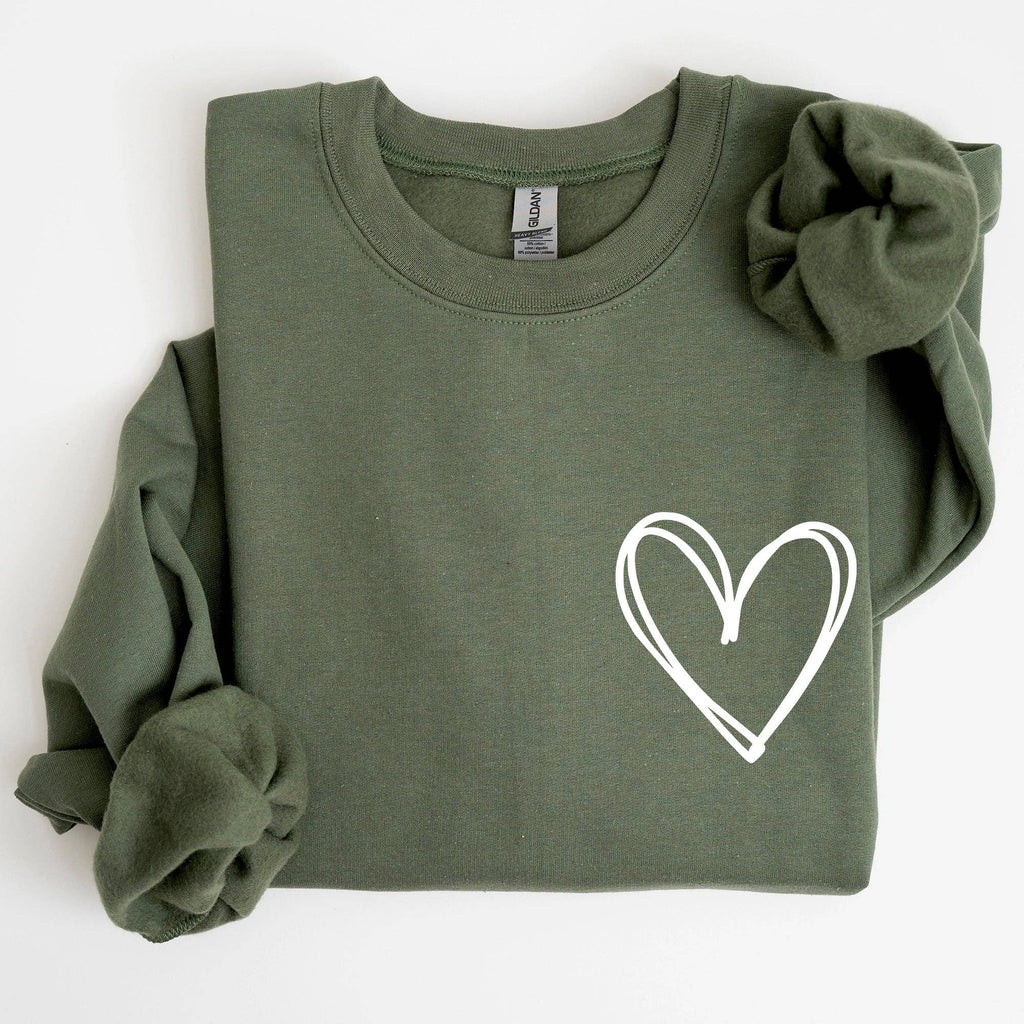 Double Heart, Pocket Print, St Patrick's Day - Adult & Kids T-Shirts, Sweatshirts & Hoodies apparel design preview 1