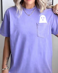 Boo Ghost Halloween Pocket, Cute, Skeleton, - Adult & Kids T-Shirts, Sweatshirts & Hoodies apparel design preview 1
