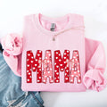 Mama, Valentine's Day, Ribbons, Hearts, Love - Adult & Kids T-Shirts, Sweatshirts & Hoodies apparel design preview 1