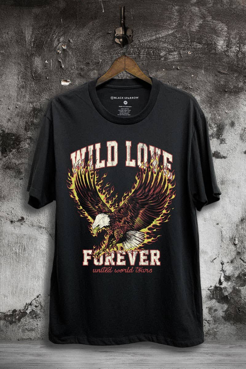 Wild Love Eagle Graphic Top - Adult & Kids T-Shirts, Sweatshirts & Hoodies apparel design preview 1