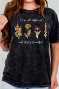 We Are All Different Wild Flower Mineral Graphic - Adult & Kids T-Shirts, Sweatshirts & Hoodies apparel design preview 1