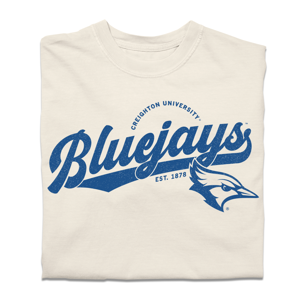 Bluejays Script Logo Heavyweight - Adult & Kids T-Shirts, Sweatshirts & Hoodies apparel design preview 1