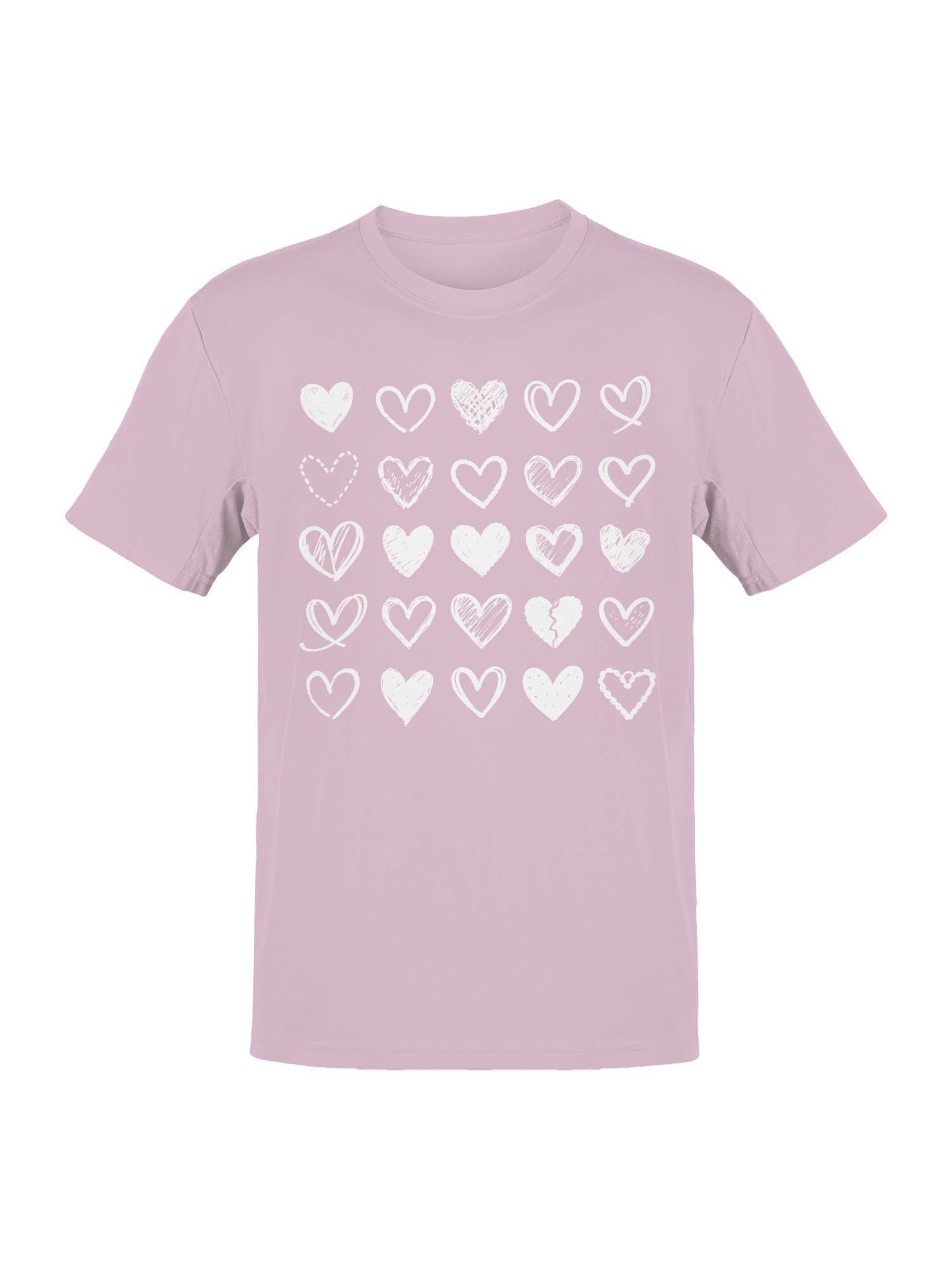 Hand-Drawn Heart Patterns Set Men's - Adult & Kids T-Shirts, Sweatshirts & Hoodies apparel design preview 1