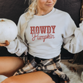 Howdy Pumpkin Fall Crewneck Halloween H18 - Adult & Kids T-Shirts, Sweatshirts & Hoodies apparel design preview 1