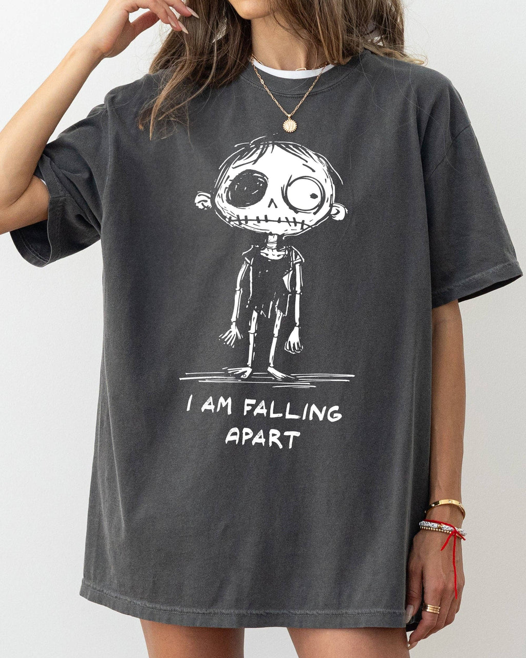 I Am Falling Apart, Zombie, Funny, Meme, Halloween - Adult & Kids T-Shirts, Sweatshirts & Hoodies apparel design preview 1