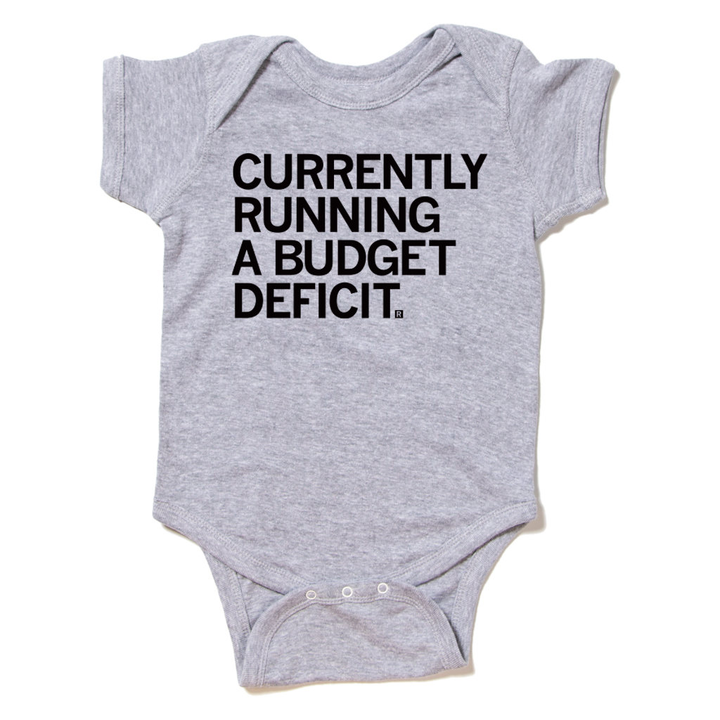 Budget Deficit Onesie - Adult & Kids T-Shirts, Sweatshirts & Hoodies apparel design preview 1