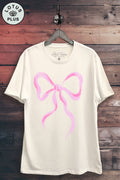 Pink Ribbon Graphic Top - Adult & Kids T-Shirts, Sweatshirts & Hoodies apparel design preview 1