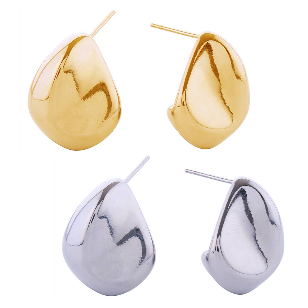 14K Dipped Solid Surface Post Stud Earrings - Adult & Kids T-Shirts, Sweatshirts & Hoodies apparel design preview 1