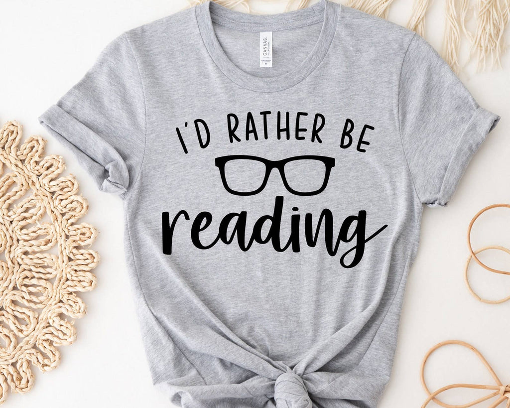 I'd Rather Be Reading - Adult & Kids T-Shirts, Sweatshirts & Hoodies apparel design preview 1