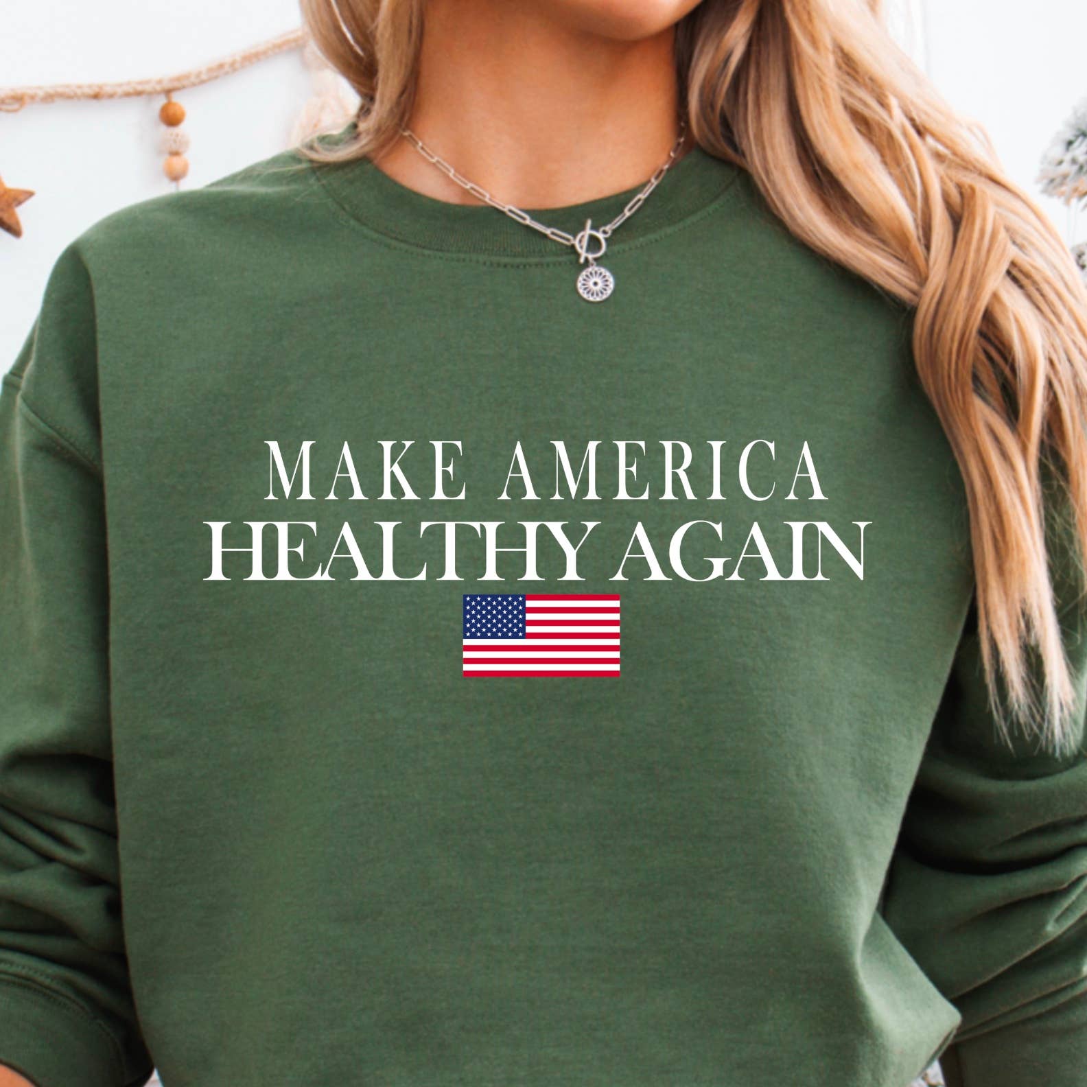 Make America Healthy Again Political - Adult & Kids T-Shirts, Sweatshirts & Hoodies apparel design preview 1